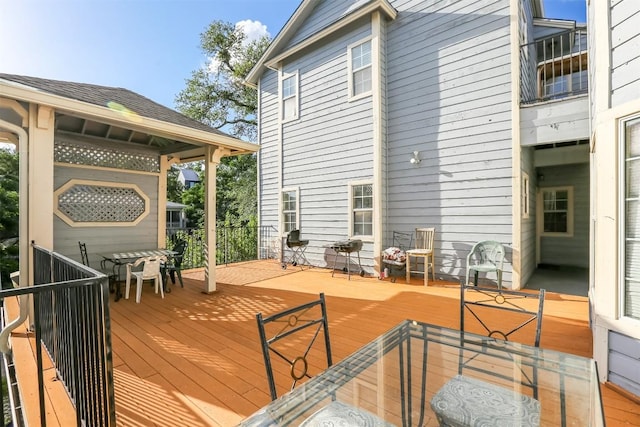 3111 Tom Green St Unit 105, Austin, TX 78705 - deck featuring outdoor dining space