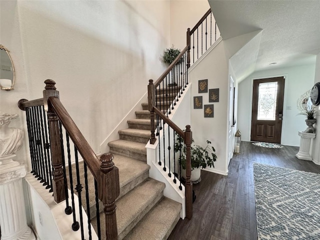 1121 Arbor Acres Loop, Leander, TX 78641 - foyer entrance with wood-type flooring and stairs