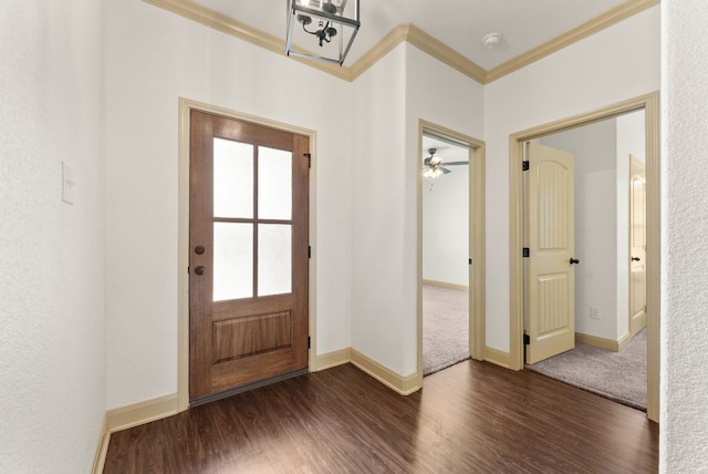 7606 Hickman St, Temple, TX 76502 - entrance foyer with ornamental molding and wood finished floors