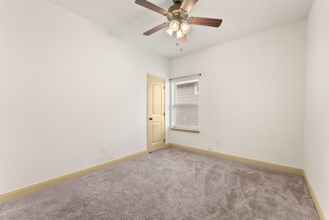 7606 Hickman St, Temple, TX 76502 - unfurnished room with light colored carpet and ceiling fan