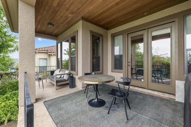 114 Reflection Bay Ct, Austin, TX 78738 - view of patio / terrace with french doors