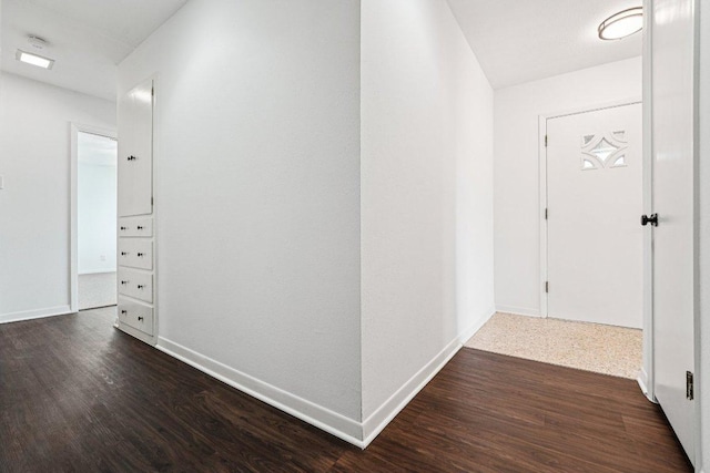 3806 Las Cienega Blvd, Temple, TX 76502 - corridor featuring dark wood-style flooring and baseboards