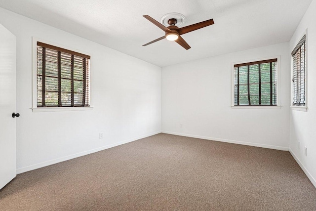 3806 Las Cienega Blvd, Temple, TX 76502 - carpeted empty room with ceiling fan and baseboards