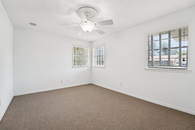 3806 Las Cienega Blvd, Temple, TX 76502 - carpeted empty room with baseboards and ceiling fan