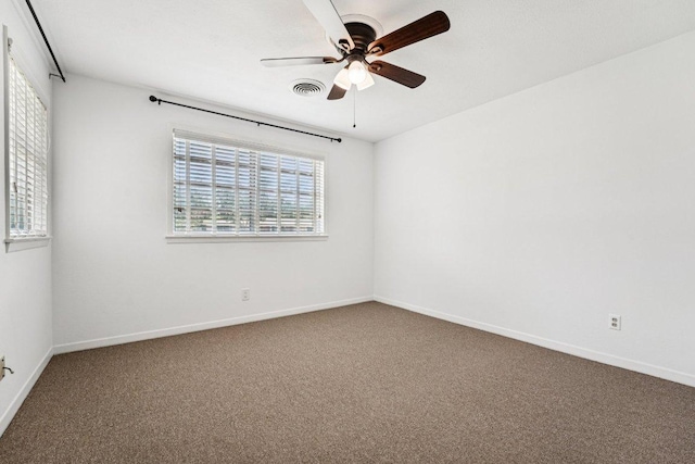 3806 Las Cienega Blvd, Temple, TX 76502 - carpeted spare room with ceiling fan and baseboards