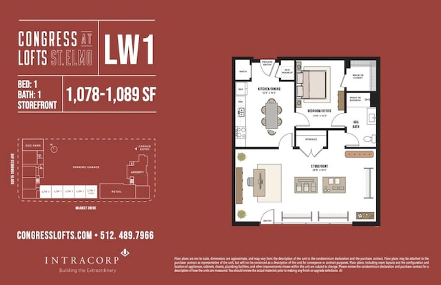 4315 S Congress Ave Unit 104, Austin, TX 78745 - view of room layout