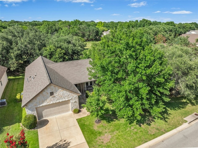 140 Whispering Wind Dr, Georgetown, TX 78633 - view from above of property