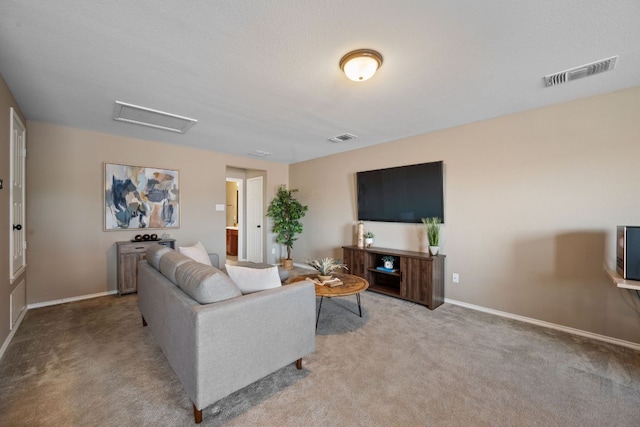 1012 Autumn Sage Way, Pflugerville, TX 78660 - living area with attic access and carpet flooring