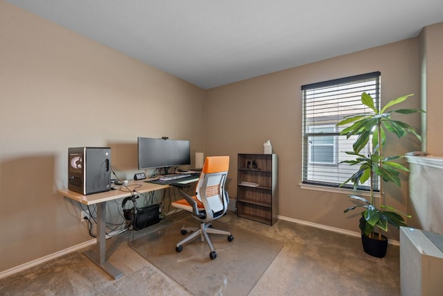 1012 Autumn Sage Way, Pflugerville, TX 78660 - carpeted home office with baseboards