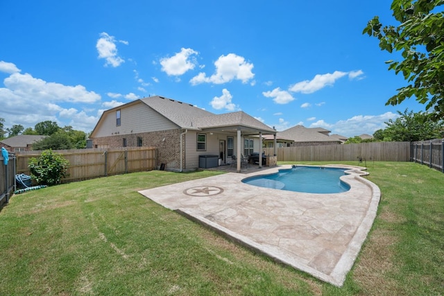 1012 Autumn Sage Way, Pflugerville, TX 78660 - view of swimming pool with a patio area and a fenced backyard