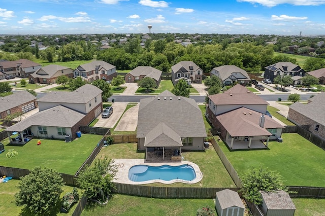 1012 Autumn Sage Way, Pflugerville, TX 78660 - aerial perspective of suburban area with a pool area