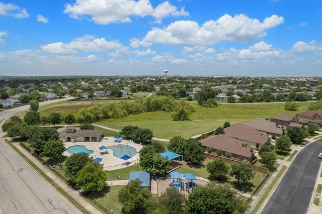 1012 Autumn Sage Way, Pflugerville, TX 78660 - aerial view of residential area featuring a pool
