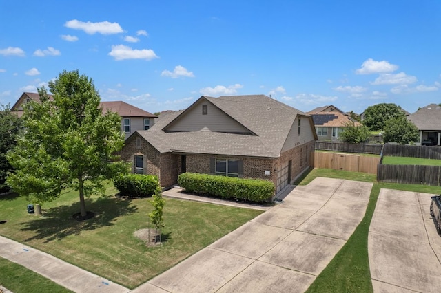 1012 Autumn Sage Way, Pflugerville, TX 78660 - traditional-style house with brick siding, a shingled roof, and concrete driveway