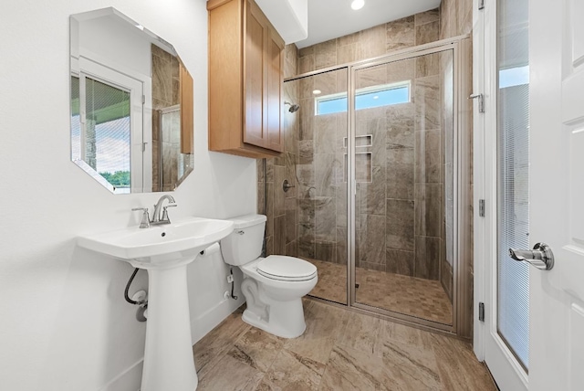 104 Huerta Rd, Florence, TX 76527 - bathroom with toilet and a shower stall