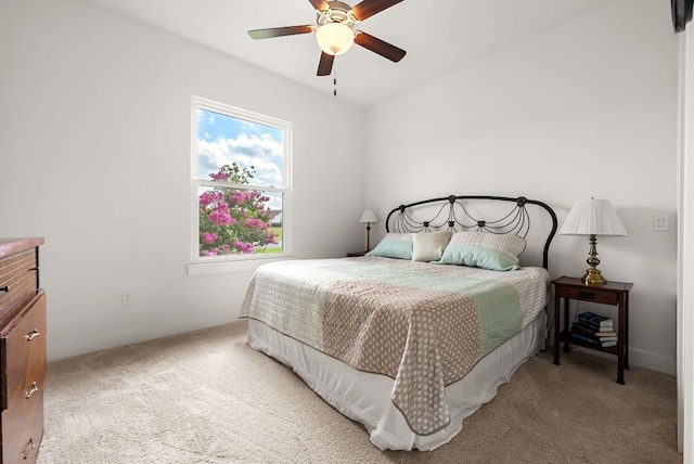 104 Huerta Rd, Florence, TX 76527 - carpeted bedroom with ceiling fan and baseboards
