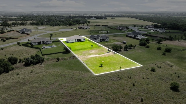 104 Huerta Rd, Florence, TX 76527 - aerial view of sparsely populated area with property parcel outlined