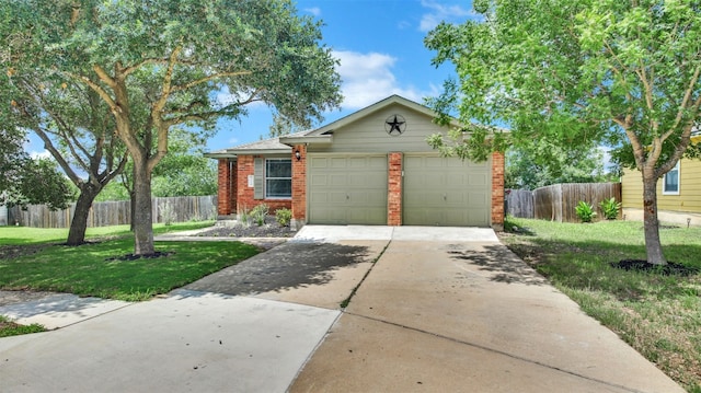 13124 Winecup Mallow Trl, Elgin, TX 78621 - view of front of property with an attached garage, brick siding, and concrete driveway