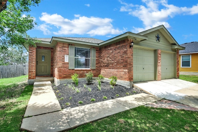 13124 Winecup Mallow Trl, Elgin, TX 78621 - ranch-style house featuring brick siding, a garage, and concrete driveway
