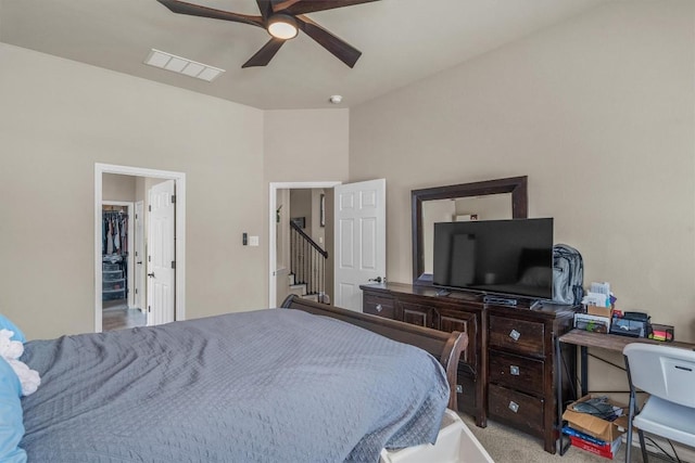 204 Archipelago Trl, Austin, TX 78717 - bedroom featuring ceiling fan and a spacious closet
