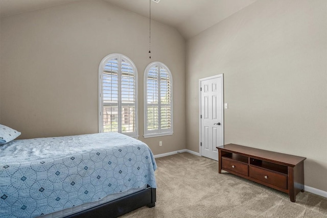 204 Archipelago Trl, Austin, TX 78717 - bedroom with carpet flooring and high vaulted ceiling