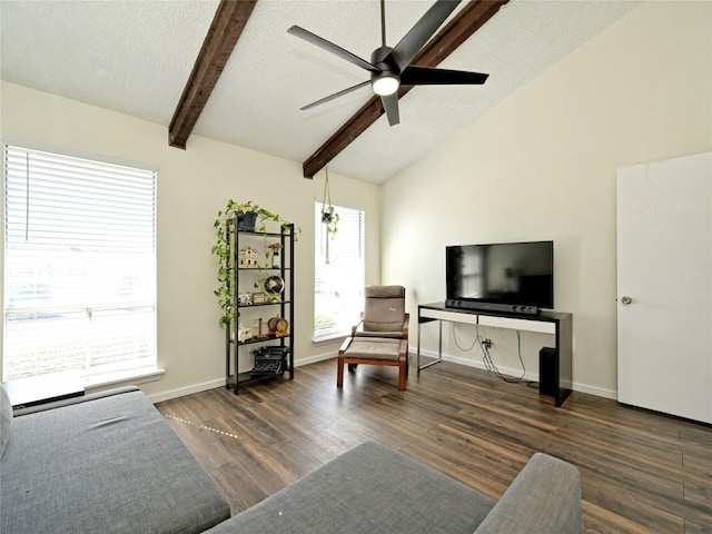 100 Lido Cir Unit A1, Lakeway, TX 78734 - living room featuring a ceiling fan, wood finished floors, and a textured ceiling