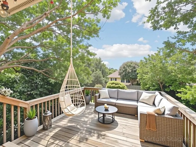 152 Acapulco Dr, Lakeway, TX 78734 - deck featuring outdoor lounge area