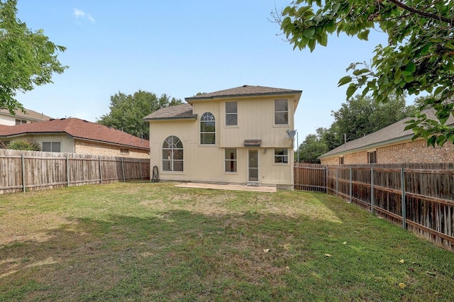 1505 Thibodeaux Dr, Round Rock, TX 78664 - back of house with a fenced backyard and a patio