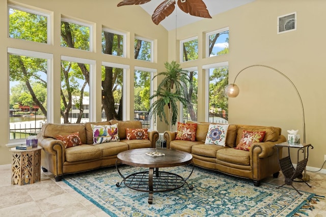 1005 Terry Ln, Kingsland, TX 78639 - sunroom / solarium with healthy amount of natural light and a water view