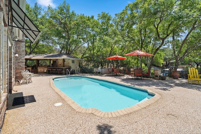 1005 Terry Ln, Kingsland, TX 78639 - view of pool with a patio area