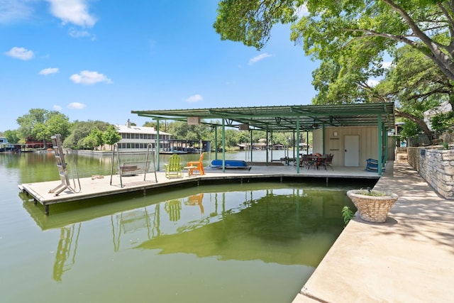 1005 Terry Ln, Kingsland, TX 78639 - dock featuring a water view