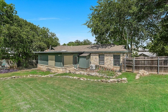 1410 Burford Pl, Austin, TX 78704 - rear view of property featuring stone siding