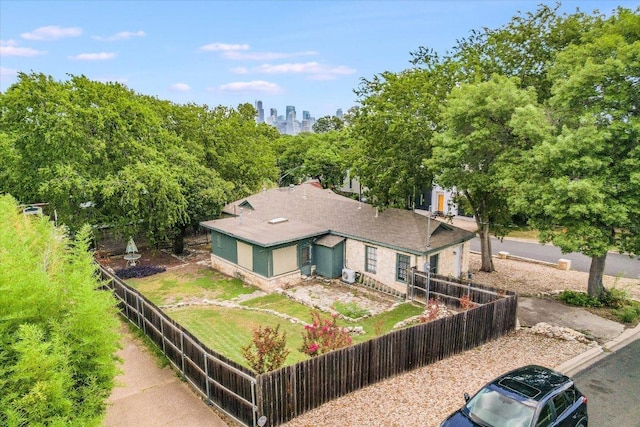 1410 Burford Pl, Austin, TX 78704 - view of front of house with a skyline view