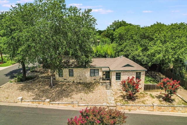 1410 Burford Pl, Austin, TX 78704 - ranch-style home with stone siding