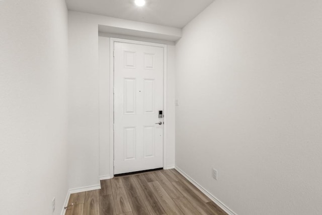 3715 Liberi Ln, Round Rock, TX 78665 - doorway to outside with wood finished floors and baseboards