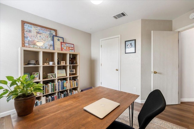 161 Buttercup Way, Kyle, TX 78640 - office with wood finished floors and baseboards