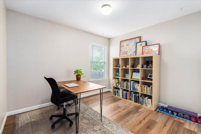 161 Buttercup Way, Kyle, TX 78640 - home office with wood finished floors