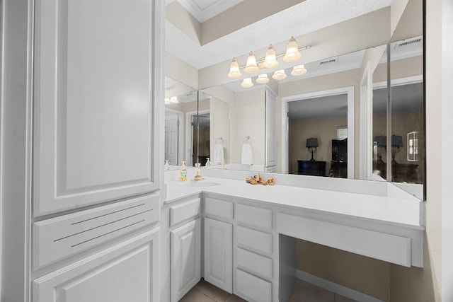 9202 Spring Hollow Dr, Austin, TX 78750 - bathroom with vanity and tile patterned flooring