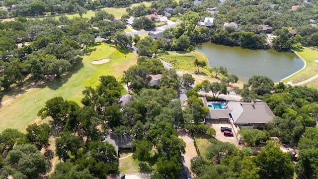 9202 Spring Hollow Dr, Austin, TX 78750 - bird's eye view of a large body of water and a golf course