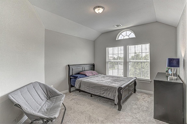 536 Middle Brook Dr, Leander, TX 78641 - bedroom with lofted ceiling and light carpet