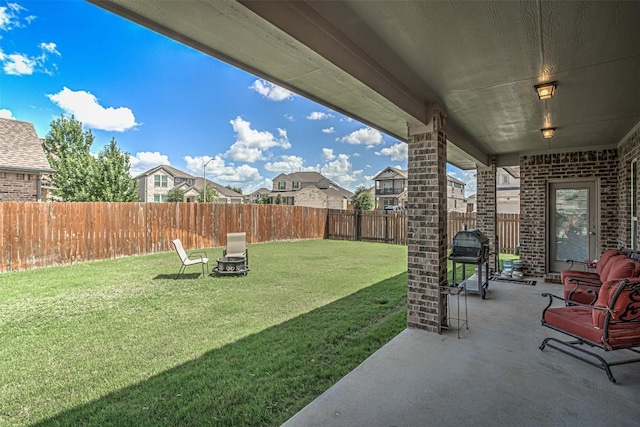 536 Middle Brook Dr, Leander, TX 78641 - fenced backyard featuring a patio