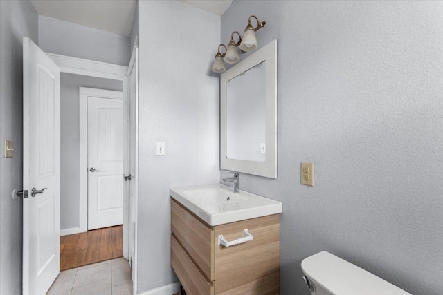 18000 Lafayette Park Rd, Jonestown, TX 78645 - bathroom featuring vanity and tile patterned floors