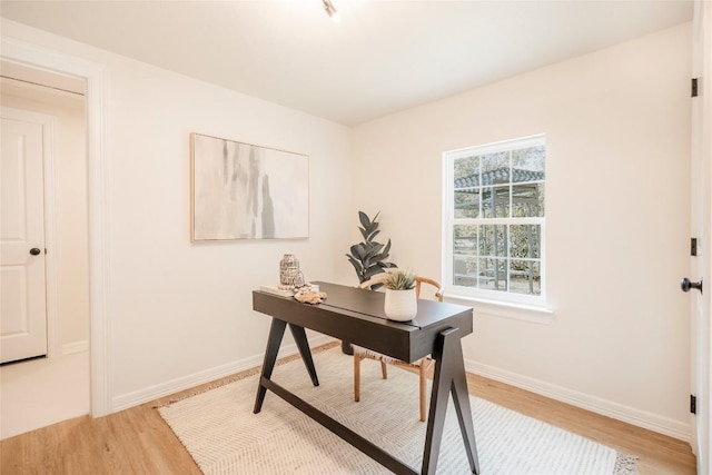 5714 Ave D, Austin, TX 78752 - office space with light wood-style flooring and baseboards