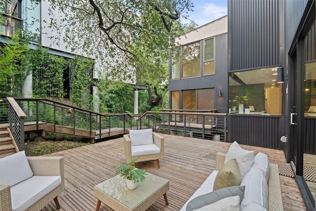 1327 Bonham Ter Unit B, Austin, TX 78704 - deck featuring outdoor lounge area