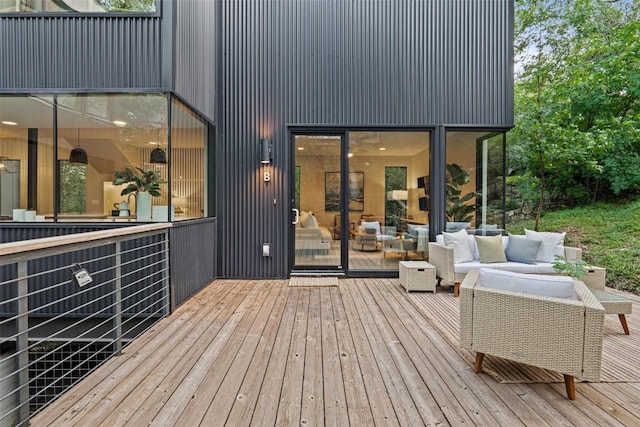 1327 Bonham Ter Unit B, Austin, TX 78704 - deck featuring outdoor lounge area