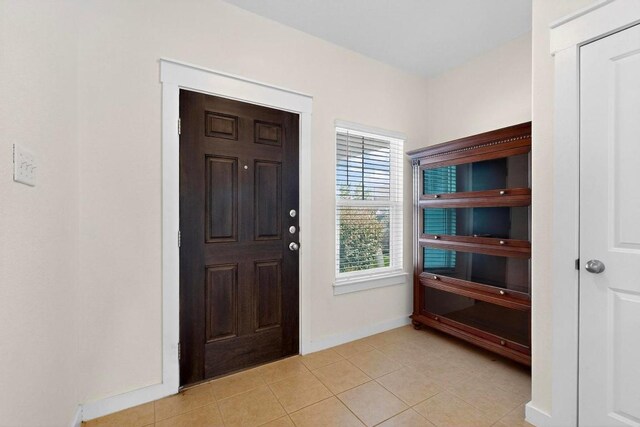 7619 Europa Ave, Round Rock, TX 78665 - entrance foyer featuring light tile patterned floors and baseboards