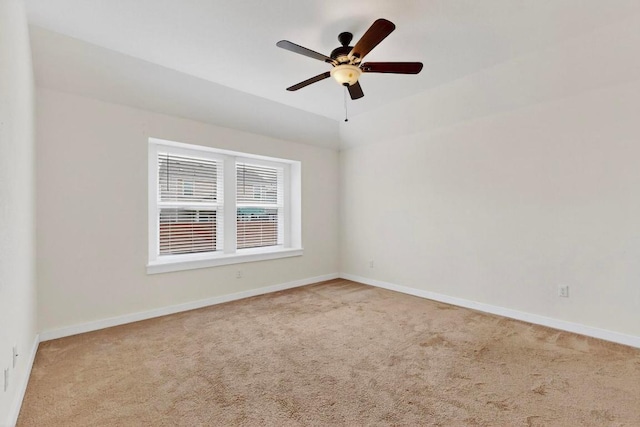 7619 Europa Ave, Round Rock, TX 78665 - carpeted spare room featuring a ceiling fan and baseboards