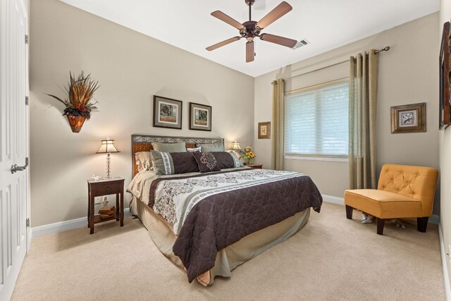 9 Borello Dr Unit 9, Austin, TX 78738 - bedroom featuring light carpet and a ceiling fan