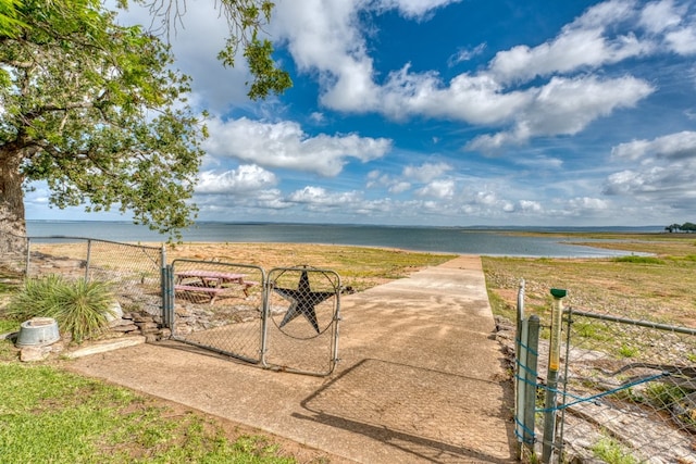 106 Chuckwagon, Burnet, TX 78611 - water view with a gate and local beach