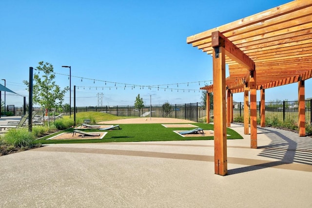 244 Fabion St, Kyle, TX 78640 - view of home's community featuring a pergola