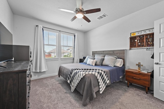 170 Banff Dr, Kyle, TX 78640 - bedroom featuring carpet flooring and a ceiling fan